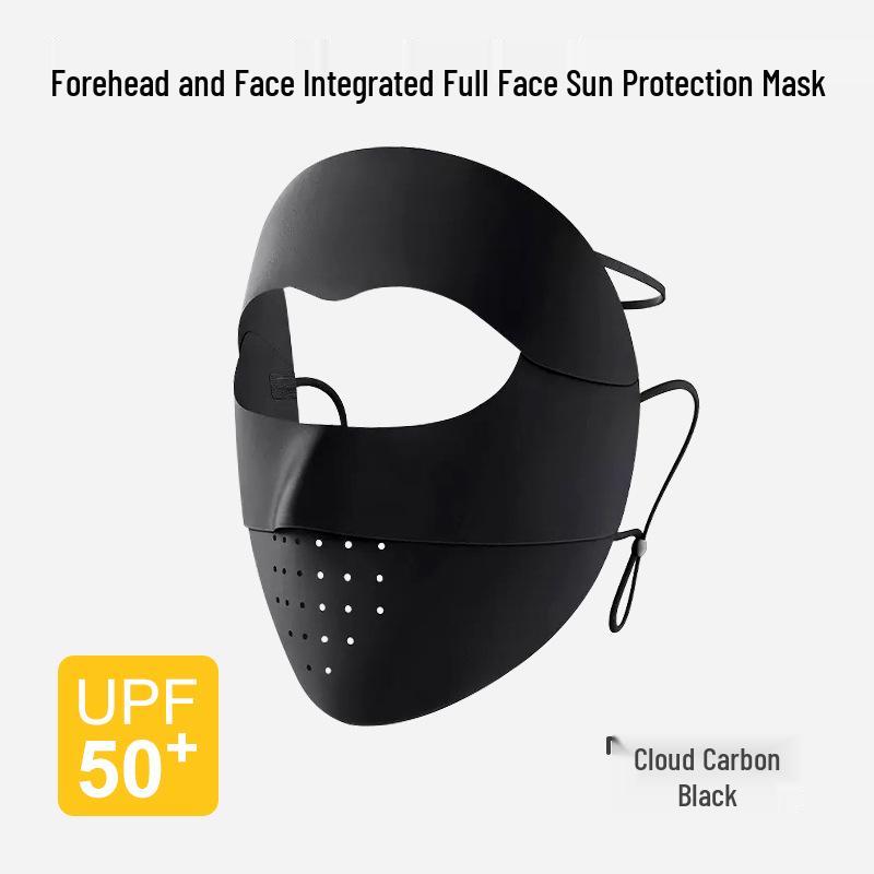 Women s Anti-UV Hyaluronic Acid Facekini - Ice Silk Sun Protection Mask чёрный