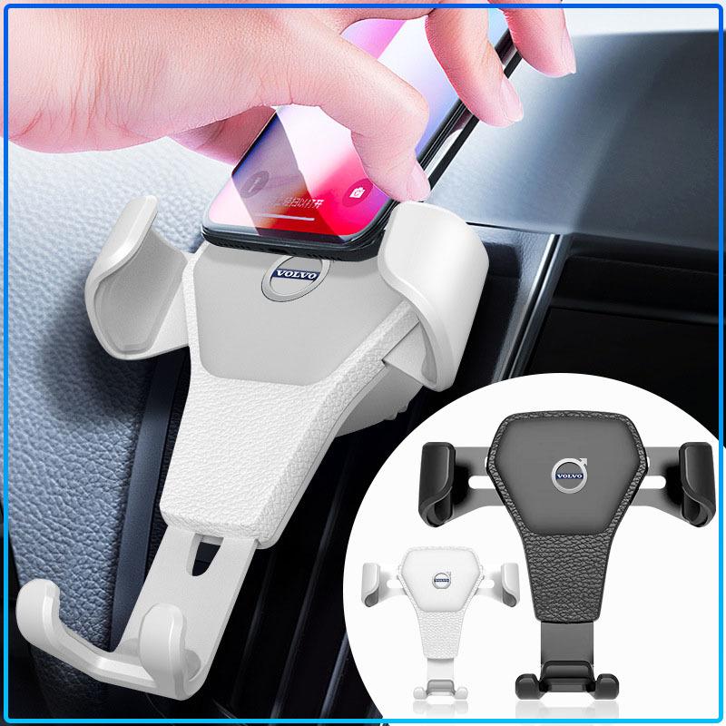 Car Badge Emblem Phone Holder Bracket Air Clip Mount Stand Accessories For Volvo 240 C70 S40 S50 S60 S70 S80 S90 V40 V50 V60 V90 XC40 XC60 XC90 Truck