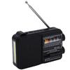 AM FM SW Radio Bluetooth Portable USB Rechargeable Shortwave Radio with Flashlight USB Playback Large Knob for Senior