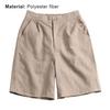 Shorts Solid Color Loose Female Ladies High Waist Short Pants for Daily Life