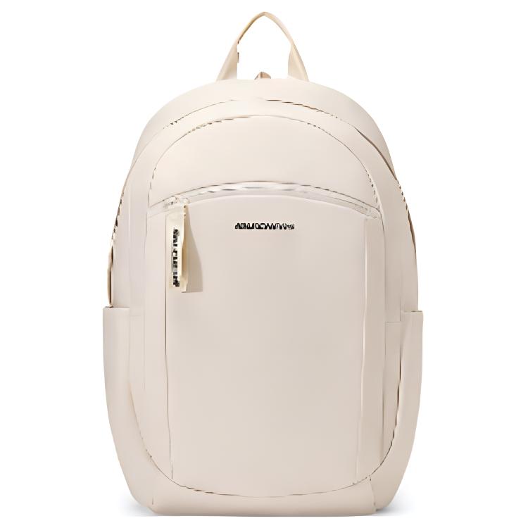 Skechers Versatile Casual Zipper Closure Fabric Backpack Unisex backpack Cream L125U019-037F Pure Beige