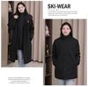 Three-in-One Fleece-Lined Winter Sports Jacket: Detachable, Over-the-Knee, Cotton-Padded, Plus Size, Unisex School Uniform