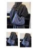 Women's Large Capacity Cross-Grid Canvas Crossbody Bag - Autumn/Winter 2025 High-End Commute Pillow Bag