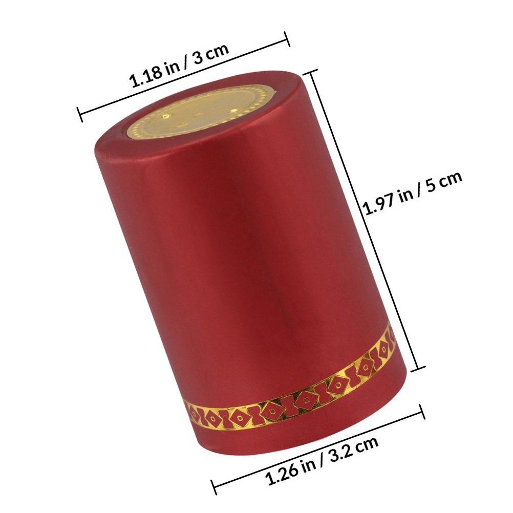 

200Pcs Red Wine Bottle Caps Heat Shrinkable Sealing Covers for Home Wine Decor Bar Accessories Heat Shrink Cap червоний