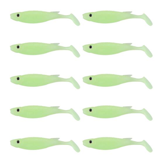 10 Stück 6,5 cm / 2,8 g Paddelschwanz Weichköder Weitwurf Sinkend Bionisch Künstlicher Swimbait Süßwasser Salzwasser Forellenbarsch Angeln