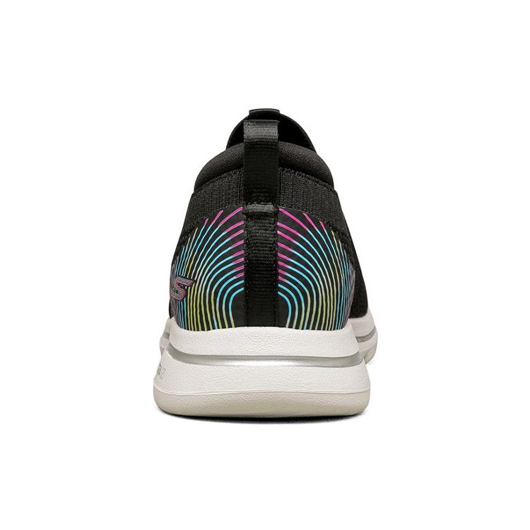 Skechers Go Walk Fabric Comfortable Slip-On Breathable Low-Top Casual Shoes Women sneakers Black 124240-BKMT