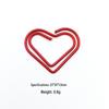 Mini Heart Paper Clips - Valentine's Day Gift Brooch with Cartoon Heart Design
