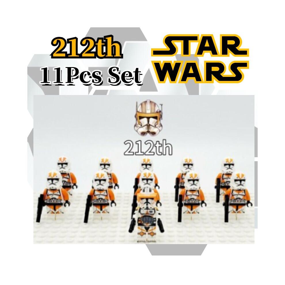 11pcs Star Wars Clone Troopers Minifigures Building Blocks Diy Toys Gifts Kids