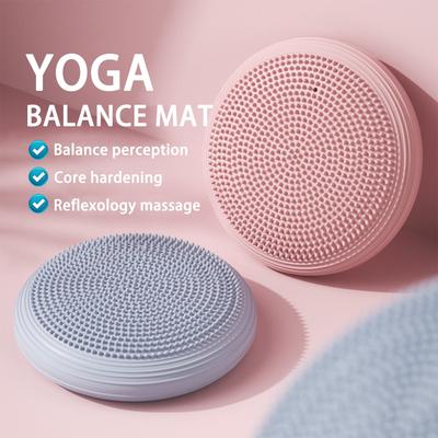 Σετ 2 τεμαχίων Φουσκωτό Core Trainer Σετ Μαξιλαριών Ισορροπίας Γιόγκα Με Υλικό PVC Για Γιόγκα, Πιλάτες Και Προπόνηση Ισορροπίας