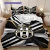 Juventus Fotbalová sláva Třídílná sada (1 * povlak na peřinu + 2 * povlak na polštář, bez jádra) Měkké a pohodlné povlečení Vánoční narozeninový dárek
