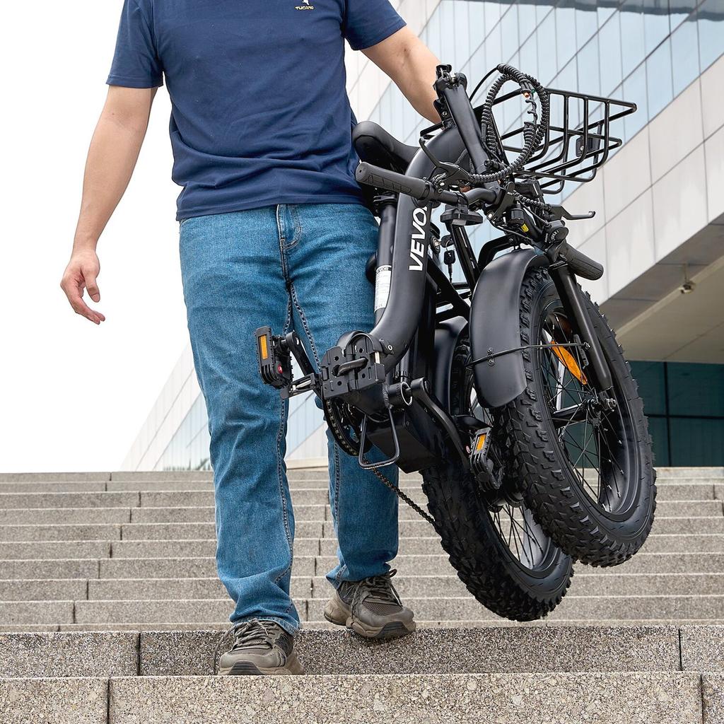 Electric Bike, 250W Folding Electric Bicycle for Adults with 25Ah Large Removable Battery, 36V 25 Km/h Brushless Motor, Up To 70 Km Max Range,