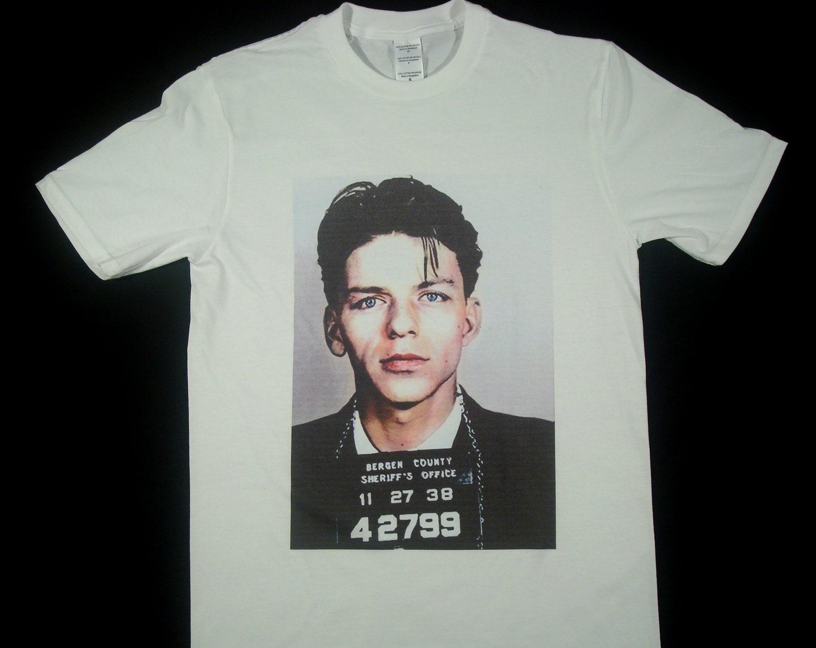 Frank Sinatra mugshot T-Shirt sizes available S-3XL 4XL