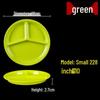 square four-compartment melamine canteen tray
