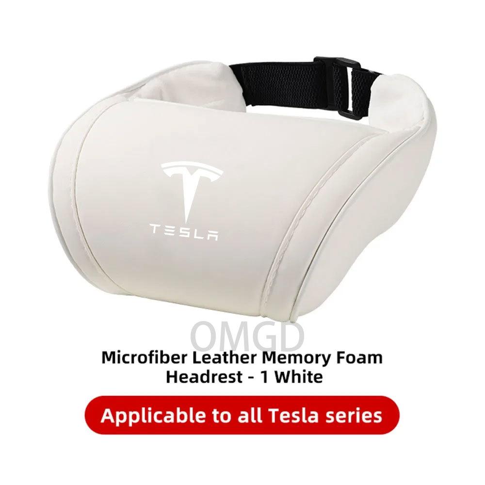 

Для Tesla Model 3 Y X S Подушка для шиї Подушка підголівника Підголівник для автомобільного сидіння Подушка для підтримки голови Автоаксесуари для Model Y білий