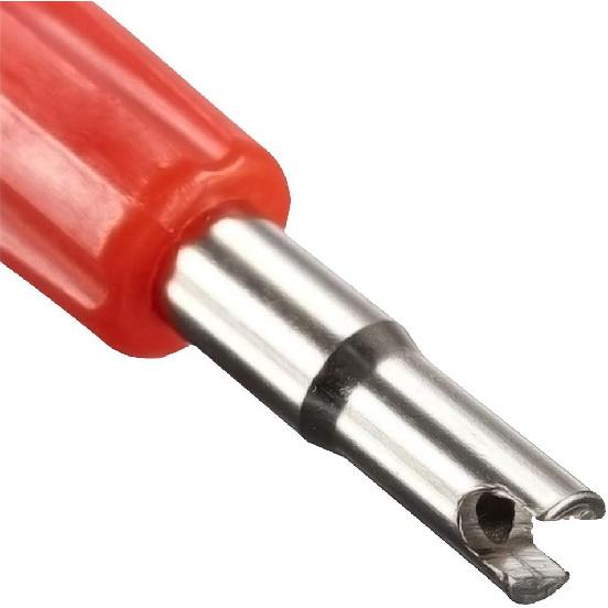 Lantee 2-in-1 Tire Repair Tool Set with Valve Core Removers and 100 Replacement Valve Stem Cores - Ideal for Cars, Trucks, Motorcycles, and More