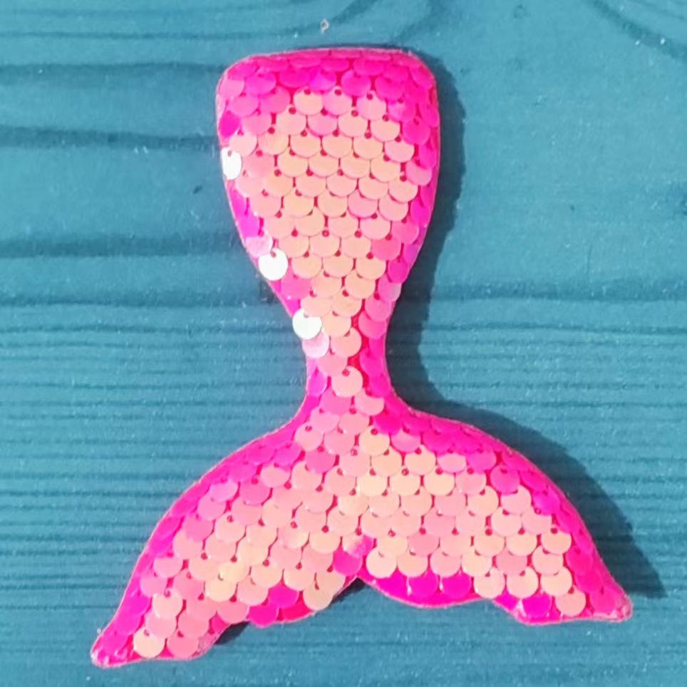 Accessori per Capelli a Forma di Coda di Pesce con Paillettes da Sirena per Bambini