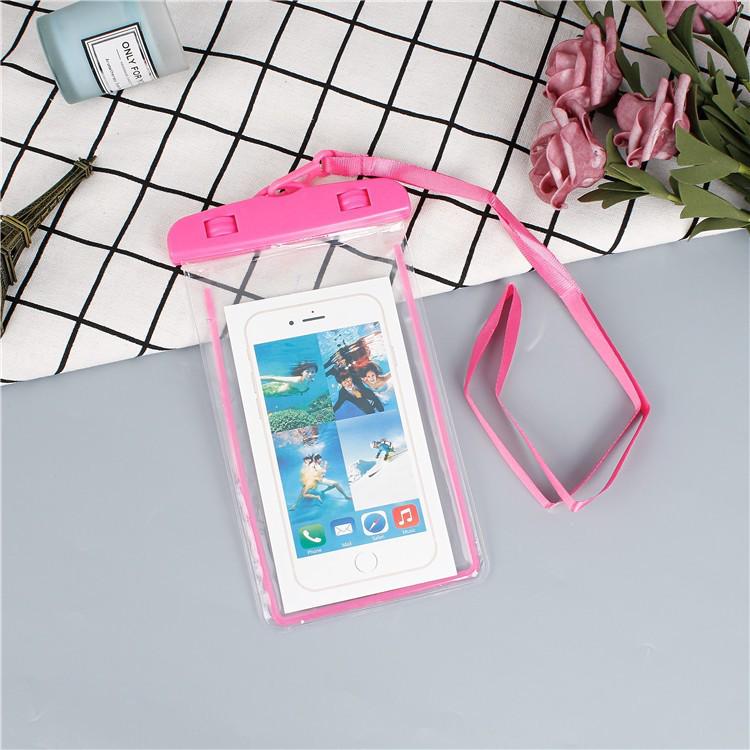 Waterproof Airbag Phone Pouch - Touchscreen Compatible for Swimming, Riders & Rainy Days