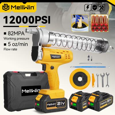 I 82Mpa Elektrikli Gres Tabancası Yüksek Basınçlı Yağlama Yağı Enjektör Makinesi Gres Tabancaları Makita 18V Akü Pimi İçin