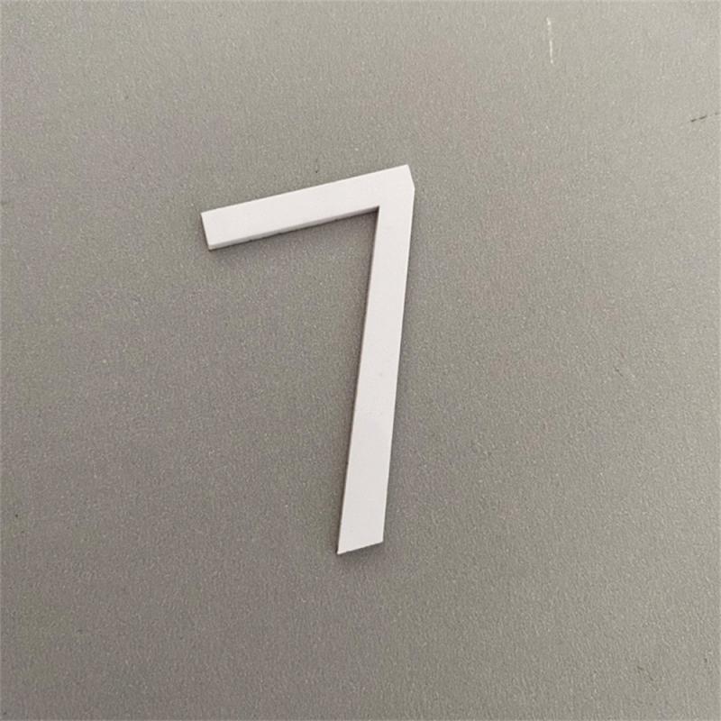 3D Self-adhesive Waterproof Plating House Number 0 To 9 Modern Gold Digits House Number Door Plate Address Outdoor Door Number