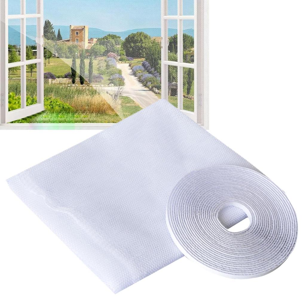 Anti Fly Mosquito Net Window Fly Screen Netting Adhesive Replacement Parts Netting for Bedroom Home Frame Living Room