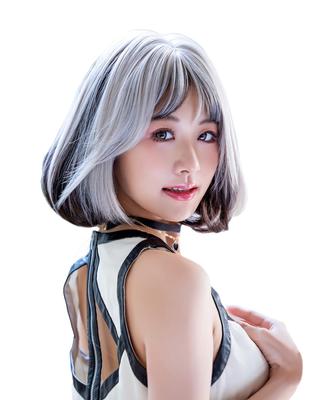 SUN9 Wig Short Straight Wig Women Cosplay Lolita Wig Crossdressing Ladies Full Wig Small Face Natural Heat Resistant Net Gift Box Included Beige Top
