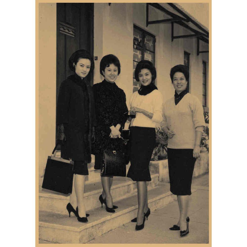 

Republic of China Era Film Star Xia Meng Retro Nostalgic Kraft Paper Wall Poster - Beautiful Woman Decorative Mural 29.7X42cm (A3 size)