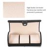 3 Slot Watch Box Watch Travel Case 3 Slot Watch Box Travel PU Leather Roll Case Jewelry Storage Collector Organizer Watch Box