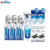 Crest Velvet Toothbrush 6-pack & 3D White Micro-Charcoal Toothpaste 2x220g Combo