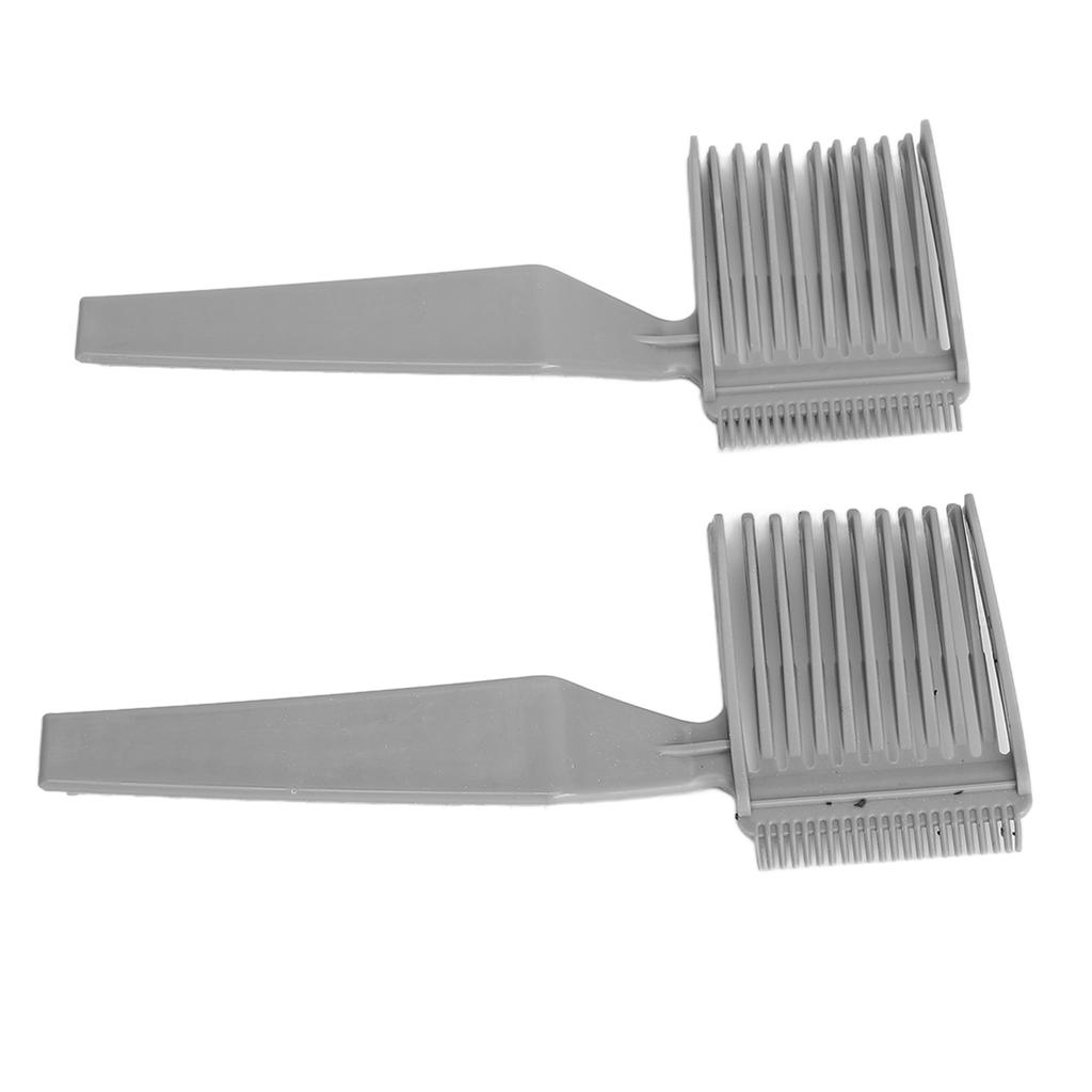 2 Stück Professioneller gebogener Positionierungskamm Friseurwerkzeug Ergonomischer Führungs-Clipper-Kamm für Friseur
