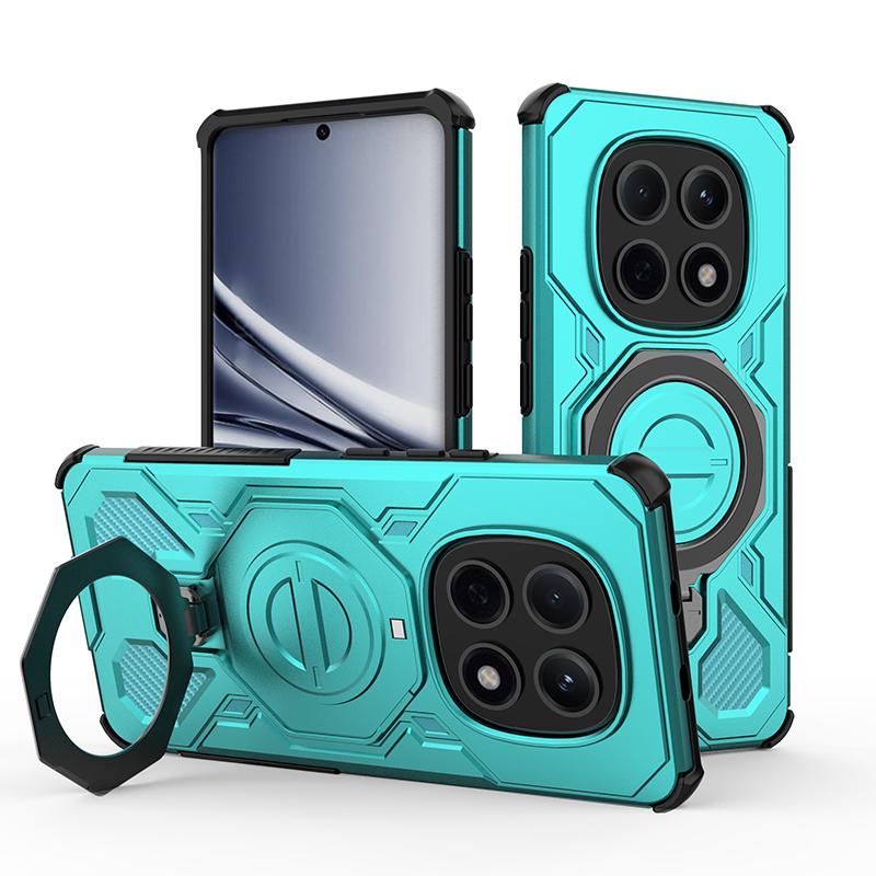 KEYSION Shockproof Magnetic Case for Redmi Note 15 Pro 4G 5G Upright Live Metal Ring Stand Phone Cover for Redmi Note 15 Pro+ 5G