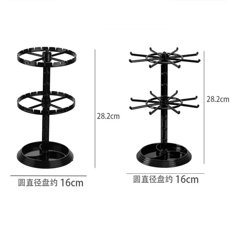Rotating Earring Storage Rack Female Earring Pendant Jewelry Rack Finishing Bracelet Storage Box Earring Display Rack