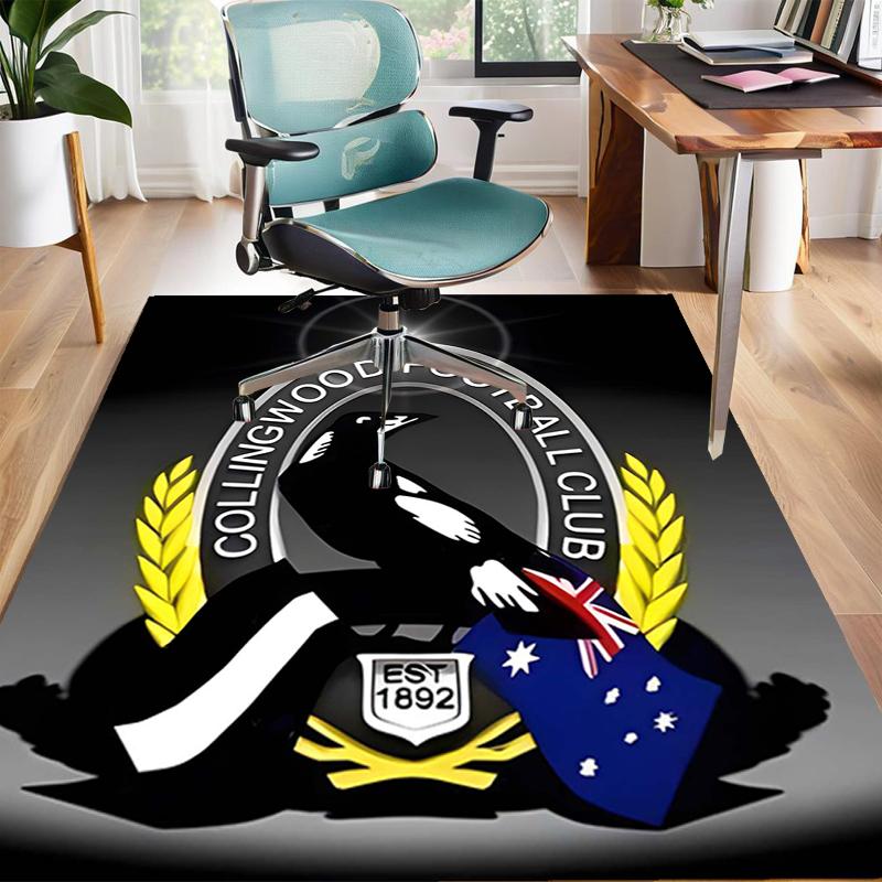 1pc Football Team Design Area Rug - Non-Slip, Soft & Cozy Floor Mat for Living Room, Bedroom, Office - Indoor/Outdoor Decorative Carpet
