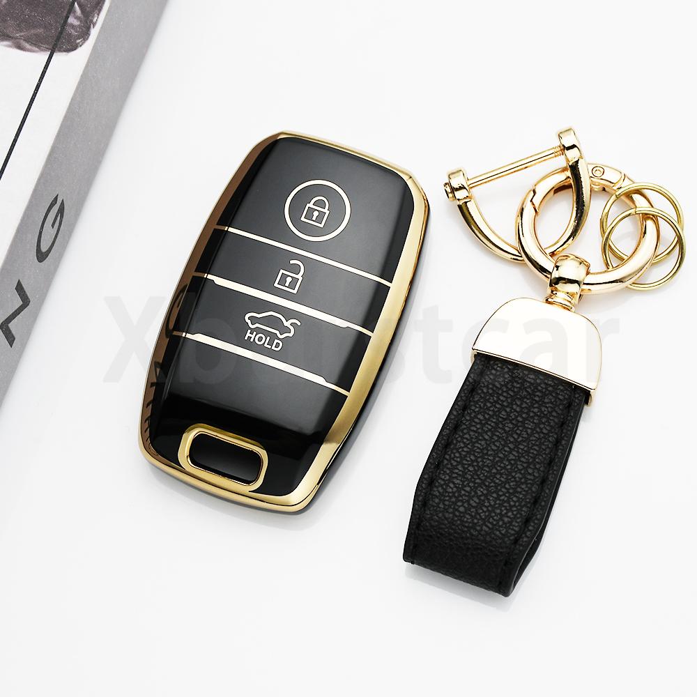 3 Button Tpu Auto Fob Holder Shell Keyless Car Smart Key Cover Case For Kia Optima Sorento Niro Soul Kx3 Kx5 K3S Rio Ceed Cerato