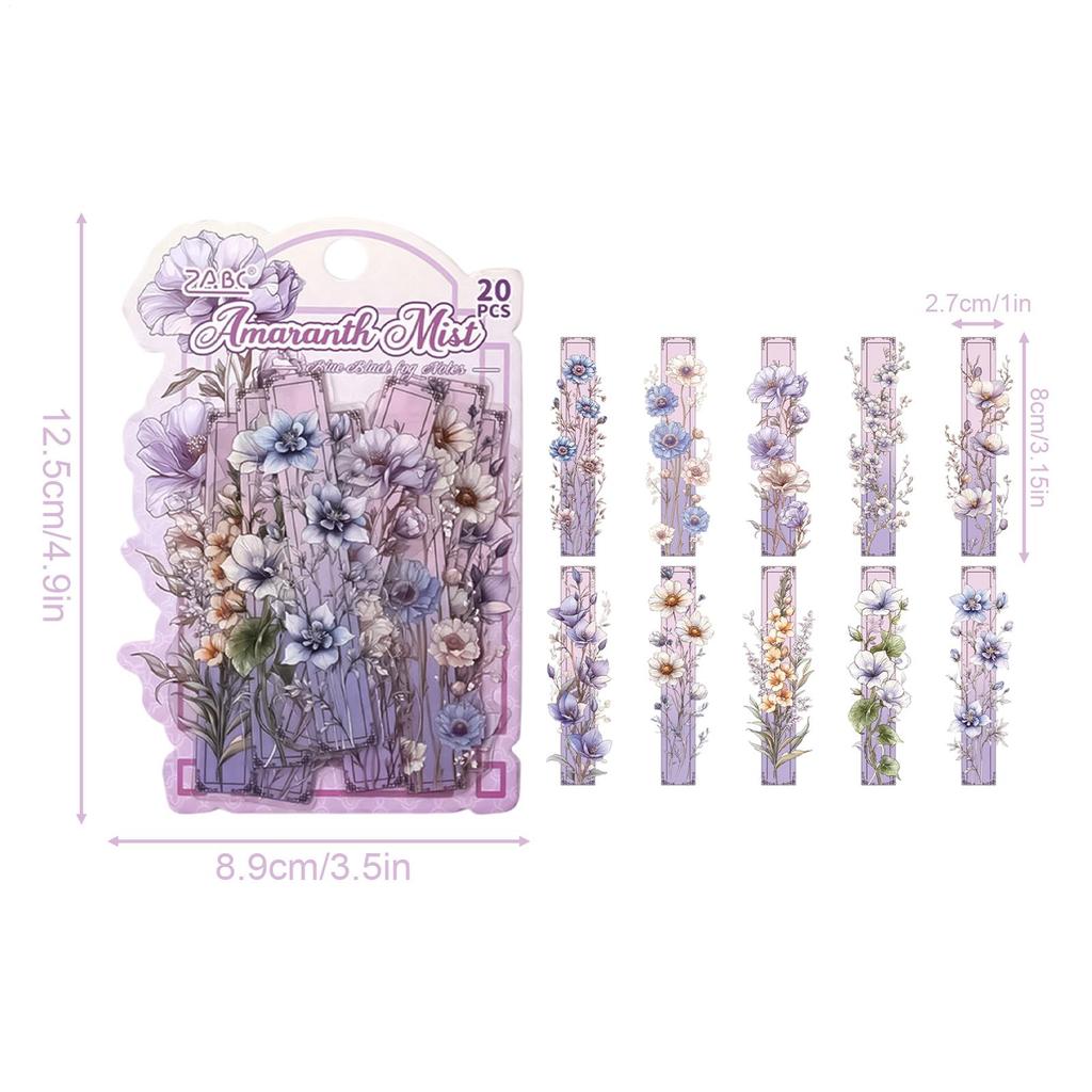 Vintage Floral Stickers 20 Pieces Envelope Decals Hand Account Decals For Students Journaling Scrapbooking Card Making Laptop