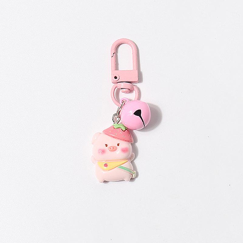 Cartoon Cute Pink Small Pig Animal Pendant Keychains Backpack Hangings Decoration Accessries Gifts