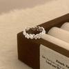 Elegant Hollow Love Heart Lace Ring: Adjustable Women's Fashion Accessory, Versatile Style for Index Finger.