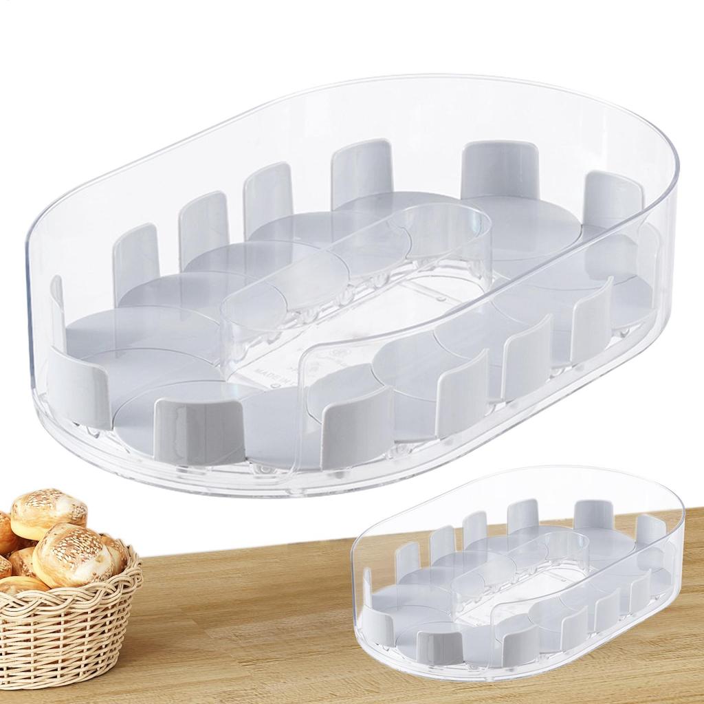 Turntable Organizer For Kitchen Rotating Refrigerator Organizer Rotating Fridge Tray Storage Shelves For Condiment Toiletry