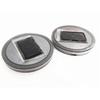 Pair 68Mm Round Solar+Usb Charging Car Cup Holder Bottom 7 Color Rgb Led Lights