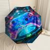 1pc Neon Gaming Controller Pattern Umbrella Design Automatic Opening and Closing Umbrella, High-quality Travel Umbrella,  c1128023