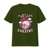 I M Just a Girl Who Loves Chickens Cute Chicken Buffs S T Shirt Vintage Washed Streetwear Graphic Soft Fashion Slightly