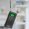 Portable Radio Receiver with Headphone Jack Handheld Mini Radio LED Display Speaker Pocket Radio LCD Digital for Walking Camping