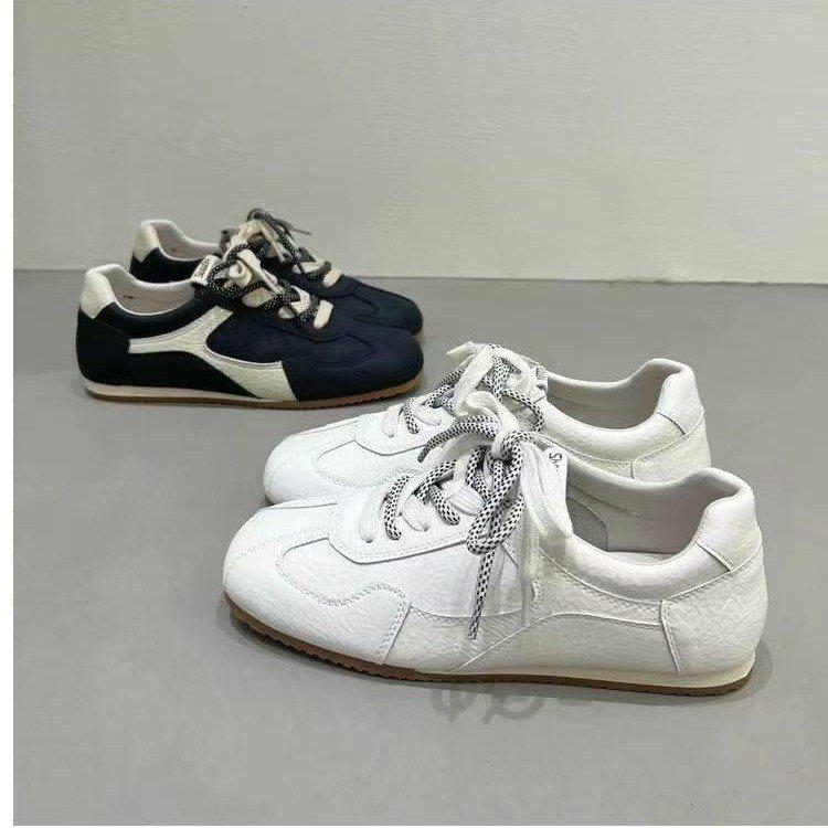 Masoism 2025 Nowe Codzienne Wszechstronne Czarne Niemieckie Buty Treningowe Damskie Jesienne Płaska Podeszwa Lekkie Sportowe Buty Deskorolkowe Małe Białe Buty