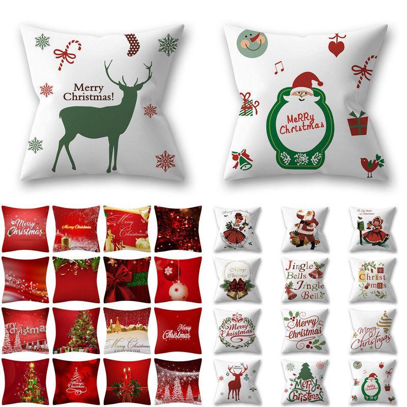 Vibrant Christmas Themed Decorative Cushion Cover For Festive Home Decor 18x18