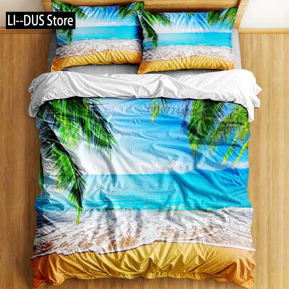 Comforter Sunset Hawaii Long Beach Gorgeous King Queen Double Full Twin Single Size Set