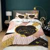 Love Heart Soft Duvet Cover Set Microfiber Bear Warm Comforter Cover Soft Romantic Beding Sets Valentine's Day For Young Girls Women Rom Decor