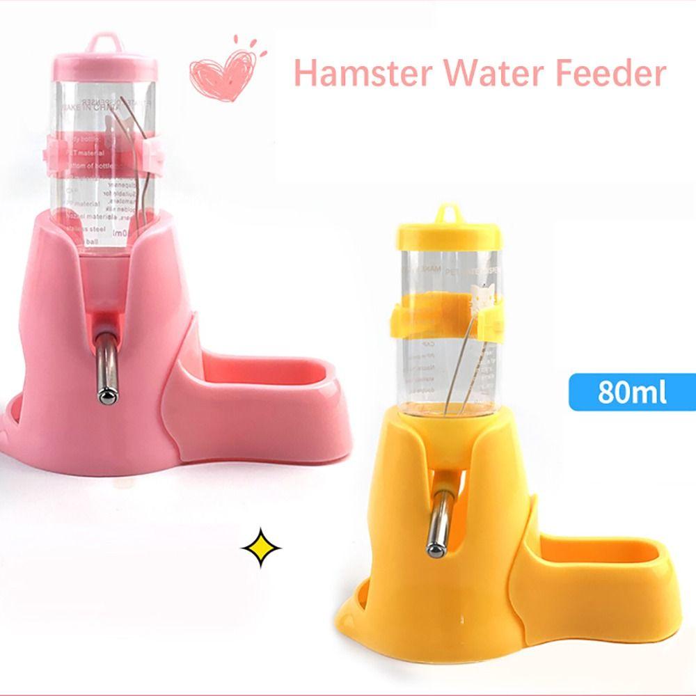 Plastic Hamster Drinker Detachable Pet Water Bottle Bowls Dish  Small Animals