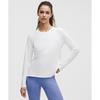 Lullulemon Side Lucid Running Long Sleeve Shirt Wht