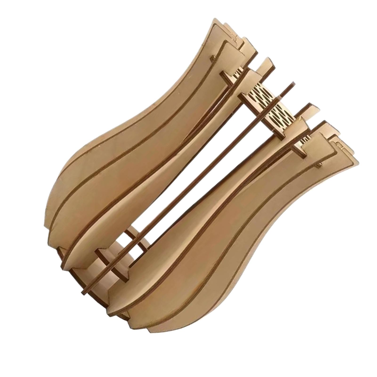 

Деревянная головоломка подставка для цветов Цветочная со стильной вазой Декоративная подставка для цветов Букет Деревянная ваза