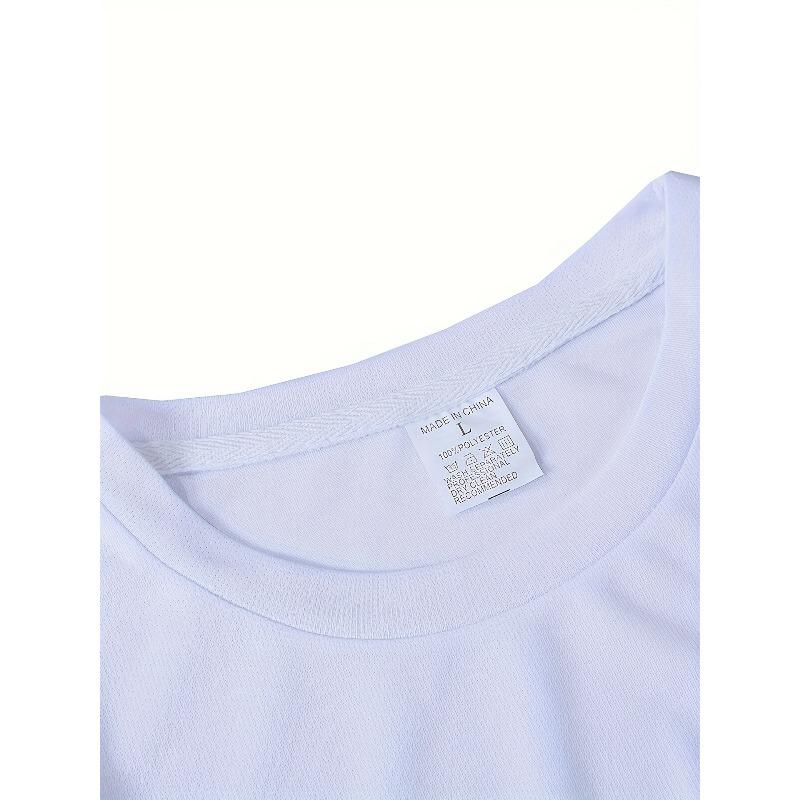 European size Men' T-Shirt , Casual Round Neck Tee for Men Casual Attire Comfortable Tees for Men Crew Neck Fashionable Tops