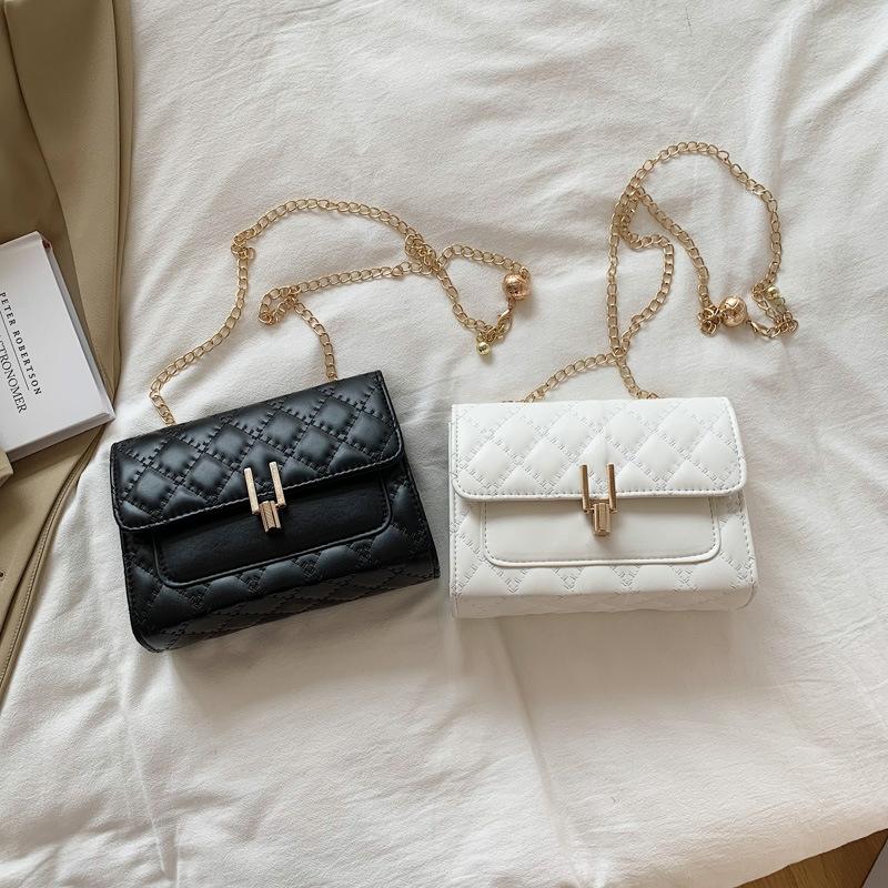 Vintage Kette Handtasche 2023 Mode Eine Schulter Messenger Handtasche Einfache Kleine Quadratische Tasche Trend